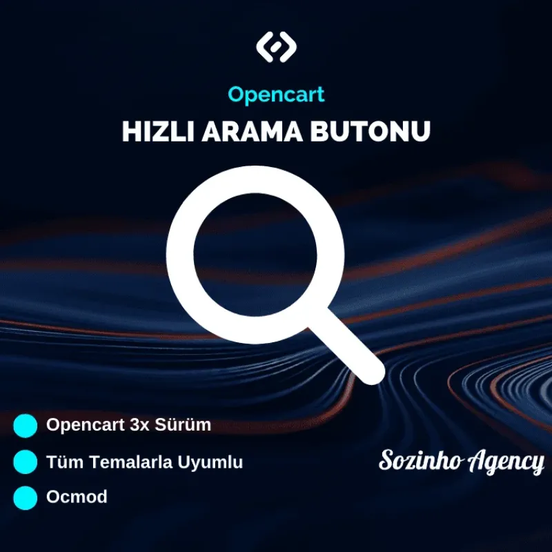 Opencart Admin Hızlı Arama Butonu